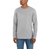 Carhartt Force Shirts: Men's 104617 HGY Grey Force Moisture Wicking Work Shirt