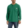 Carhartt Shirts: Men's K128 G55 North Woods Heather Long Sleeve Workwear Henley Shirt