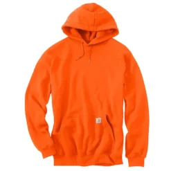 Carhartt Sweatshirts: Men's K121 BOG Brite Orange Hooded Pullover Sweatshirt