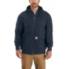 Carhartt Sweatshirts: Men's 104078 472 New Navy Midweight Rain Defender Thermal Lined Sweatshirt