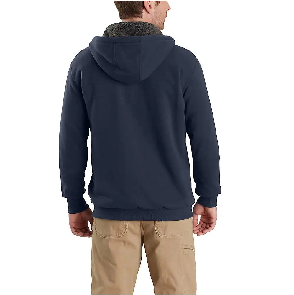 Carhartt Sweatshirt: Men's 103308 026 Carbon Heather Rain Defender Sherpa-Lined Full-Zip Sweatshirt 2 Carhartt Sweatshirt: Men's 103308 026 Carbon Heather Rain Defender Sherpa-Lined Full-Zip Sweatshirt - Image 2