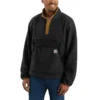 Carhartt Sweatshirts: Men's 104991 BLK Black Relaxed Fit Fleece Pullover Sweatshirt