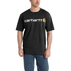 Carhartt Shirts: Men's K195 BLK Black Cotton Jersey Logo Tee Shirt -Tessvero Sales Store download 15 1 1