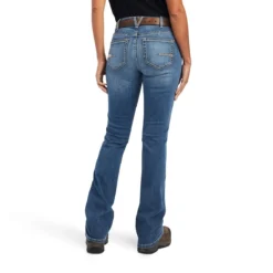 Ariat Rebar Jeans: Women's 10041067 Malibu Riveter Boot Cut Jean -Tessvero Sales Store f22 wms work 10041067 back