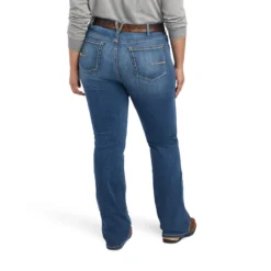 Ariat Rebar Jeans: Women's 10041067 Malibu Riveter Boot Cut Jean -Tessvero Sales Store f22 wms work 10041067 back plus