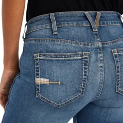 Ariat Rebar Jeans: Women's 10041067 Malibu Riveter Boot Cut Jean -Tessvero Sales Store f22 wms work 10041067 detail02