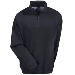 Sport-Tek Sweatshirts: Men's ST253 BK Black Colorfast Quarter Zip Sweatshirt 5 Sport-Tek Sweatshirts: Men's ST253 BK Black Colorfast Quarter Zip Sweatshirt -Tessvero Sales Store f253black sporttekf 01 1