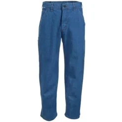 Carhartt Jeans: Men's FRB13 DNM Denim Flame Resistant Dungaree Jeans -Tessvero Sales Store frb13dnm carharttf 01