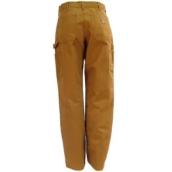 Carhartt Pants: Men's B136 BRN Brown Double Front Duck Dungaree Work Pants -Tessvero Sales Store image 48191