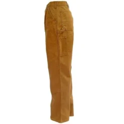 Carhartt Pants: Men's B136 BRN Brown Double Front Duck Dungaree Work Pants -Tessvero Sales Store image 48192