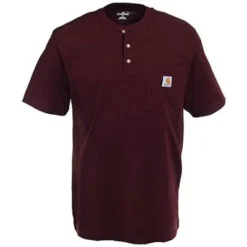 Carhartt Shirts: Men's Port K84 PRT Cotton Workwear Henley Shirt