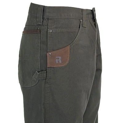Wrangler Riggs Jeans: Men's Loden Green 3W020 LD Cotton Ripstop Carpenter Jeans 3 Wrangler Riggs Jeans: Men's Loden Green 3W020 LD Cotton Ripstop Carpenter Jeans - Image 3