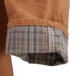 Carhartt Dungarees: Men's B111 BRN Brown Flannel-Lined Duck Dungarees -Tessvero Sales Store image 64112