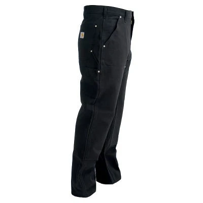 Carhartt Pants: Men's B01 BLK Black Cotton Duck Carpenter Pants 3 Carhartt Pants: Men's B01 BLK Black Cotton Duck Carpenter Pants - Image 3