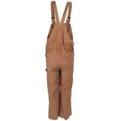 Bulwark Overalls: Men's BLF8 BD Brown Duck Water-Resistant Flame-Resistant Overalls