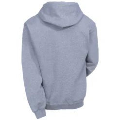 Jerzees Sweatshirts: Men's 4997M OXF Oxford Grey Super Sweats Pullover Hooded Sweatshirt