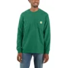 Carhartt Shirts: Men's K126 G55 North Woods Heather Long Sleeve Pocket Work Shirt