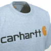 Carhartt Shirts: Men's Grey K195 HGY Cotton Jersey Logo Tee Shirt