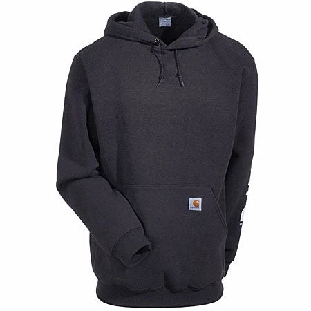Carhartt Sweatshirts: Men's Black K288 BLK Midweight Pullover Hooded Sweatshirt 3 Carhartt Sweatshirts: Men's Black K288 BLK Midweight Pullover Hooded Sweatshirt - Image 3