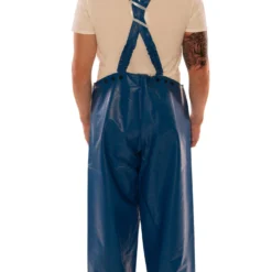Tingley Overalls: Men's O44041 Blue Eclipse Flame Resistant PVC Overalls