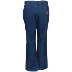 Bulwark Jeans: Men's Flame-Resistant PEJ2 DD Blue Cotton Denim Work Jeans -Tessvero Sales Store pej2dd4 bulwarkb 01