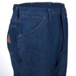 Bulwark Jeans: Men's Flame-Resistant PEJ2 DD Blue Cotton Denim Work Jeans