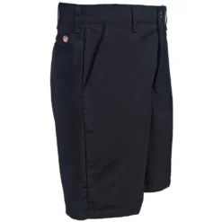 Red Kap Shorts: Men's PT26 BK Black Plain Front Twill Shorts