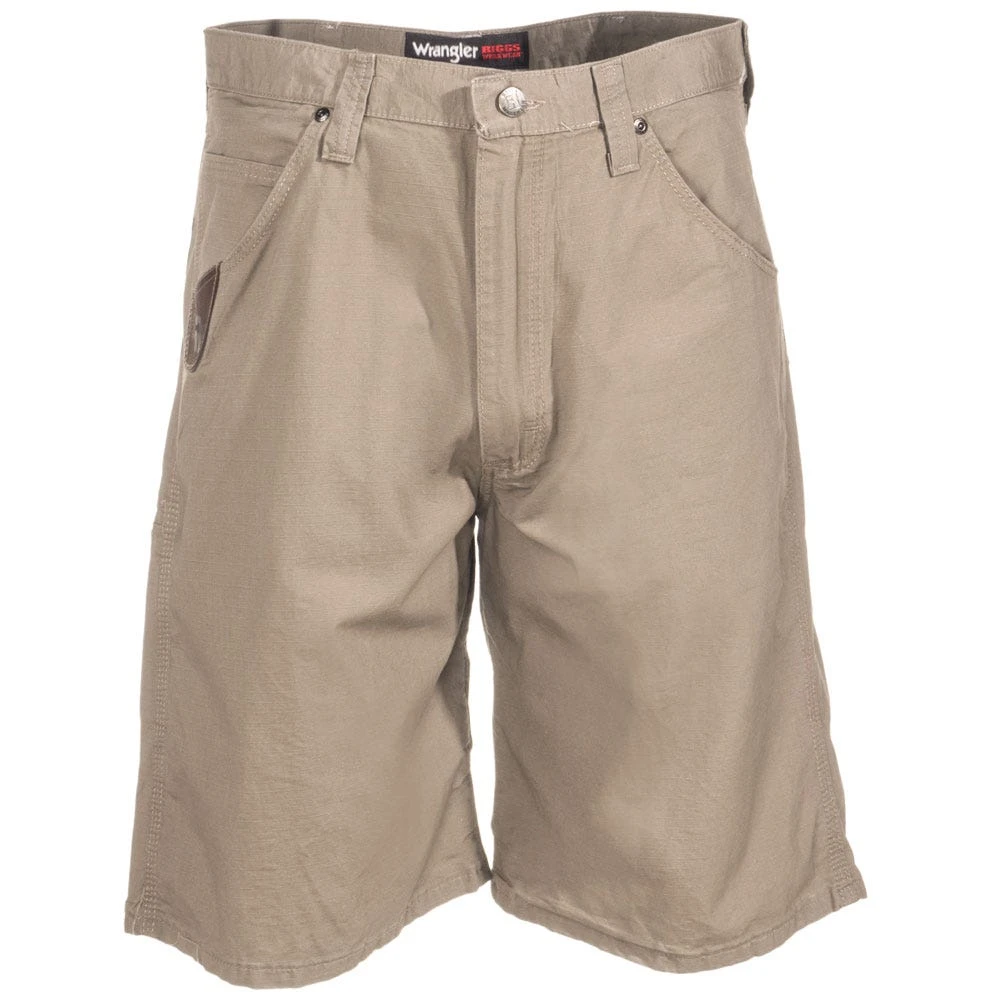 Wrangler Riggs Shorts: Men's Dark Khaki 3W345 DK Ripstop Technician Shorts 2 Wrangler Riggs Shorts: Men's Dark Khaki 3W345 DK Ripstop Technician Shorts - Image 2