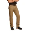 Ariat Rebar Pants: Men's 10030239 Khaki Rebar M4 Low Rise DuraStretch Stackable Straight Leg Pant