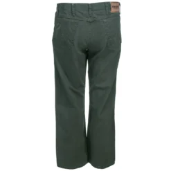 Wrangler Jeans: Men's Moss Green 31100 MS Rugged Wear Straight Leg Canvas Jeans -Tessvero Sales Store wrangler 31100ms b 01