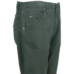 Wrangler Jeans: Men's Moss Green 31100 MS Rugged Wear Straight Leg Canvas Jeans