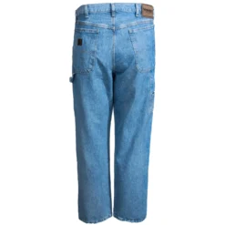 Wrangler Jeans: Men's Vintage Indigo 32001 VI Rugged Wear Relaxed Carpenter Jeans -Tessvero Sales Store wrangler 32001vi b 01