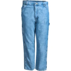 Wrangler Jeans: Men's Vintage Indigo 32001 VI Rugged Wear Relaxed Carpenter Jeans -Tessvero Sales Store wrangler 32001vi f 01