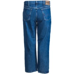 Wrangler Jeans: Men's Antique Indigo 35001 AI Rugged Wear Relaxed Fit Work Jeans -Tessvero Sales Store wrangler 35001ai b 01