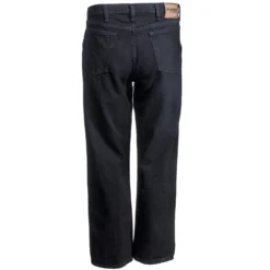 Wrangler Jeans: Men's Black 35002 OB Rugged Wear Relaxed Fit Jeans -Tessvero Sales Store wrangler 35002ob b 01