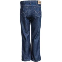 Wrangler Jeans: Men’s Blue Denim 39055 PS Rugged Wear Regular Fit Stretch Jeans -Tessvero Sales Store wrangler 39055ps b 01