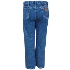 Wrangler Jeans: Men's Stonewashed FR13MMS Flame Resistant Denim Jeans -Tessvero Sales Store wrangler fr13mms b 01